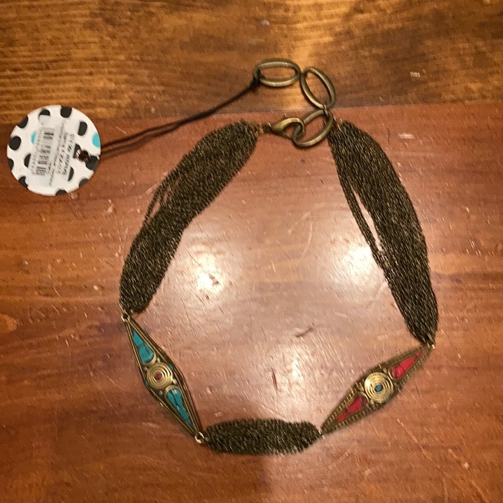 Starfish Project tourquoise and copper necklace